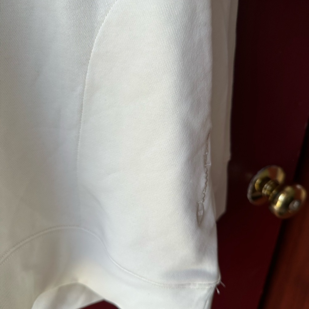Champion Cream V-Neck Sweatshirt XL - Picture 5 of 5